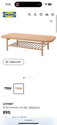 Ikea Listerby stolik kawowy
