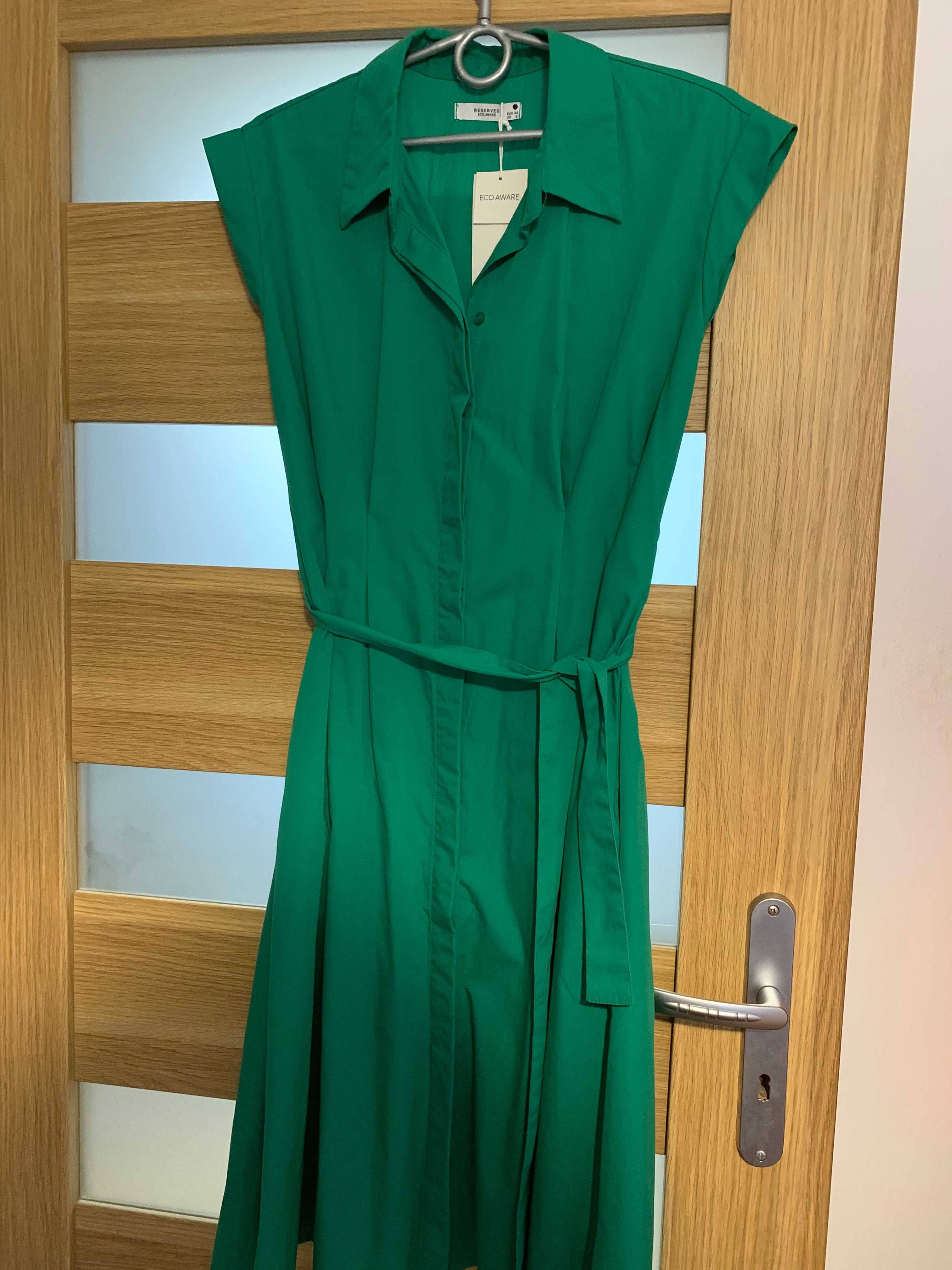 Zielona sukienka r. 34 nowa