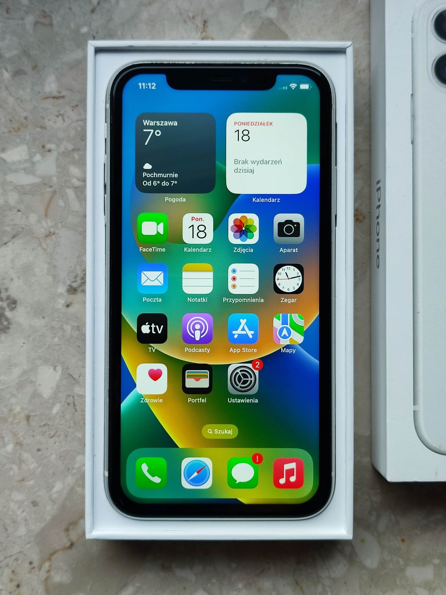 Powystawowy Apple iPhone 11 64GB Biały | Świetny stan | Smartfon