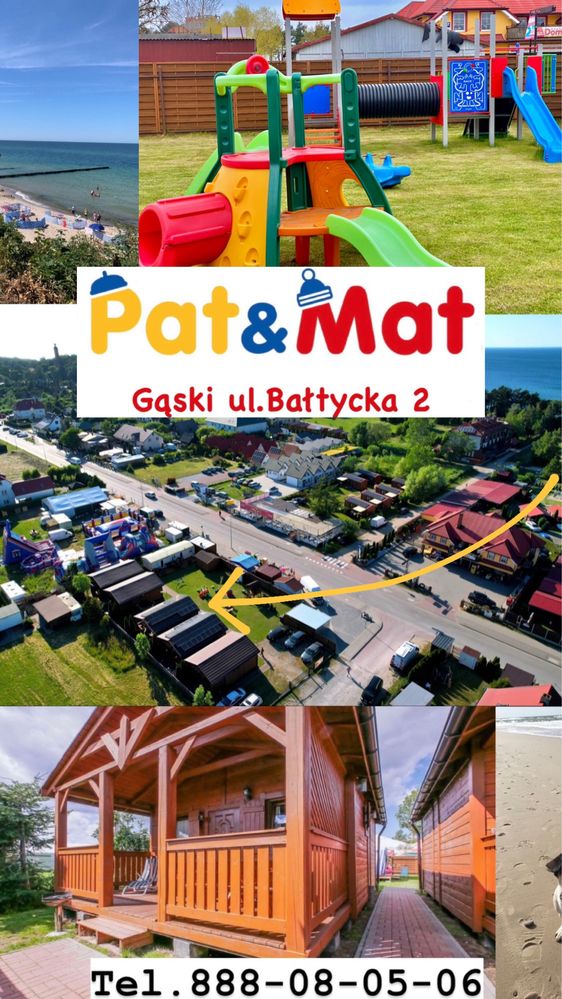 Domki Pat i Mat Gąski noclegi nad morzem k/.Mielno Sarbinowo apartamen