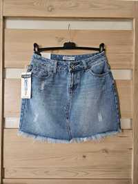 spódniczka mini spódnica jeans denim