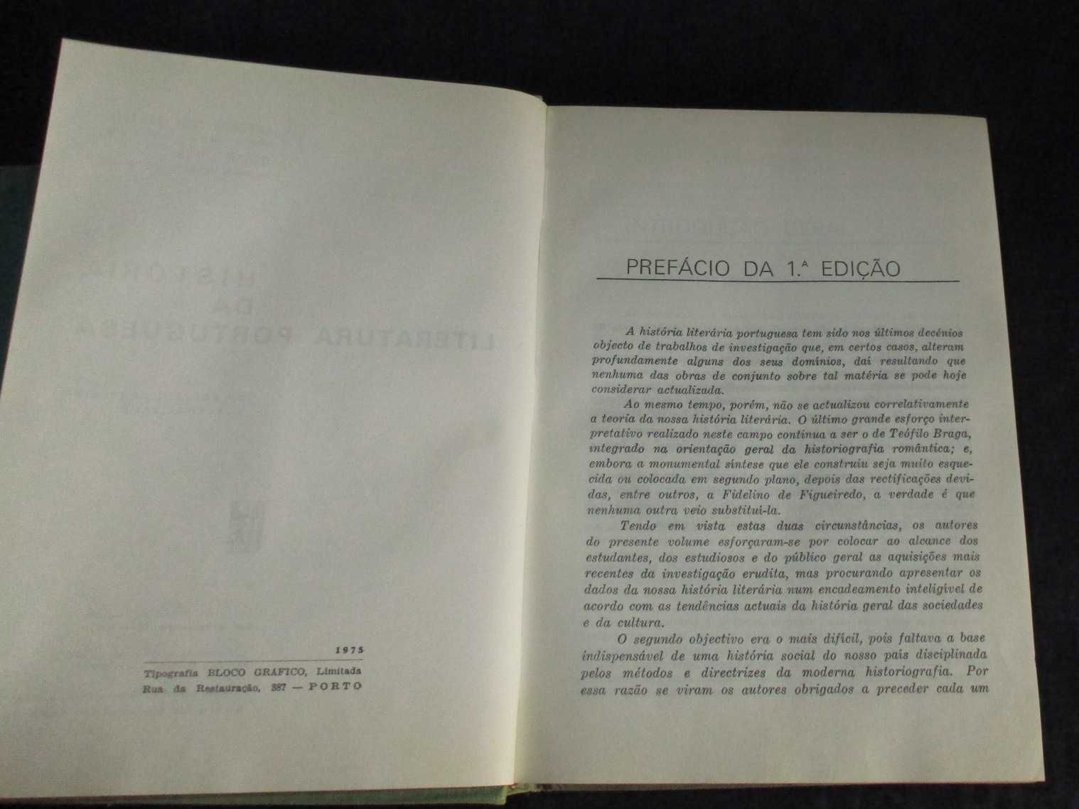 Livro História da Literatura Portuguesa Porto Editora 12ª edição