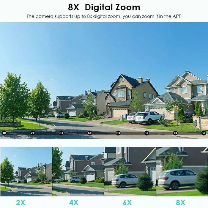 Вулична охоронна поворотна WIFI камера спостереження Besder P7S-8MP