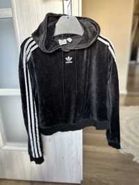 Bluza adidas welurowa