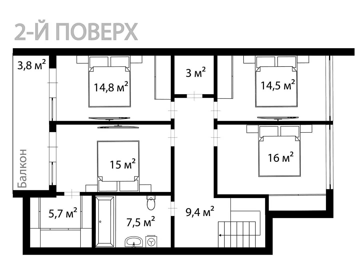 4-кімнатний таунхаус з ремонтом | SHERWOOD | Ужгород - SW 18