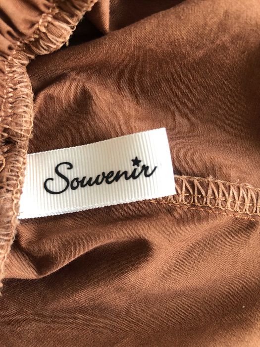 Przepiękny brązowy kombinezon włoskiej marki premium Souvenir r 38