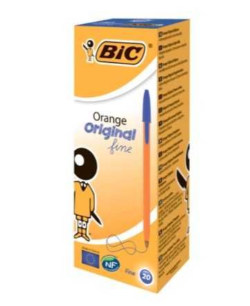 Ручка BIC Orange, 20шт/уп, синяя