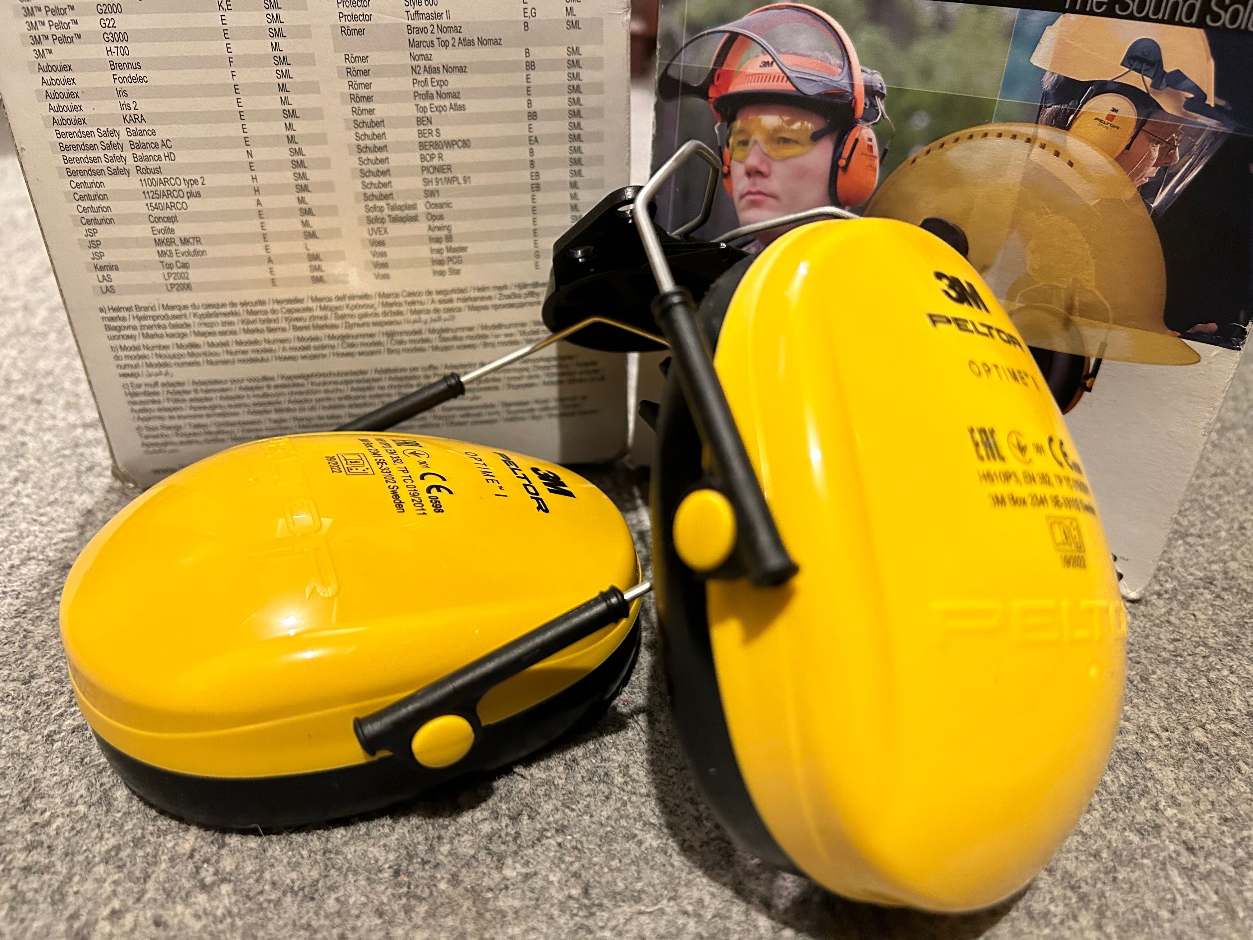 Nauszniki Hellberg+Nauszniki 3M(2 op.)+Kask Gratis !