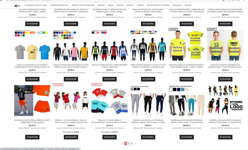 Sprzedaż sklep internetowy UBIERAMYEKIPY.PL biznes firma NA SPRZEDAŻ