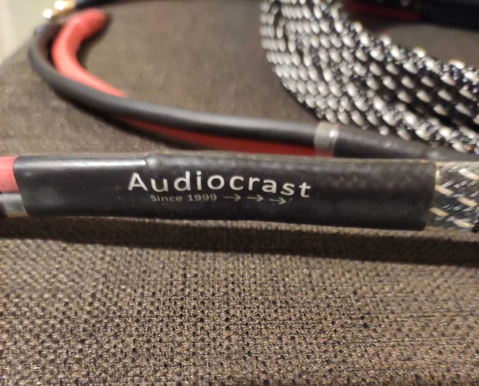 Kable głośnikowe Audiocrast 2x2 m, nowe - Super!