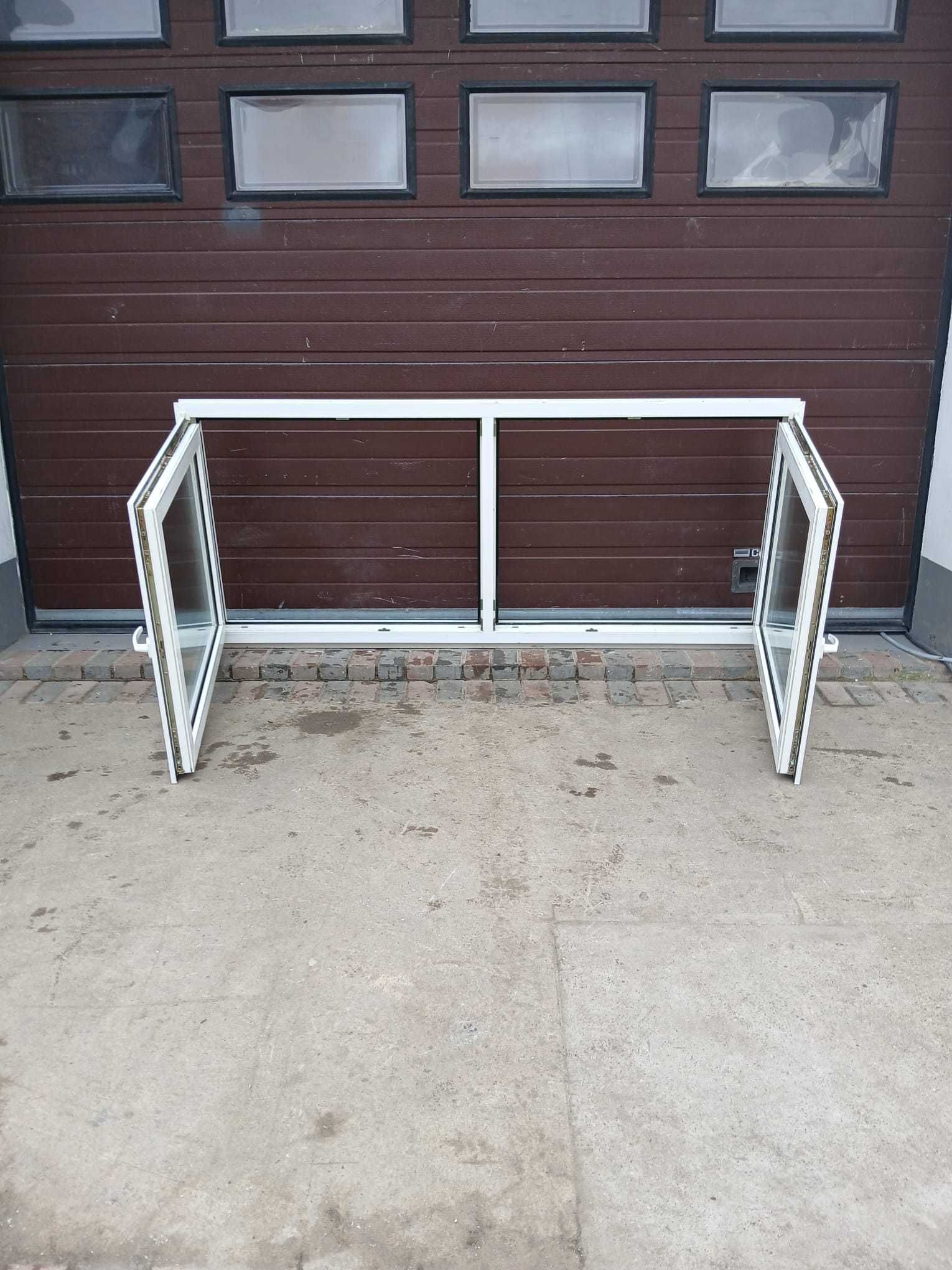 Okno dwuskrzydłowe 218x92 pcv plastikowe okna DOWÓZ CAŁY KRAJ