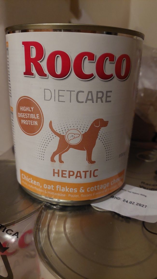 4 Rocco hepatic dieta wątrobowa kurczak płatki owsiane twarożek