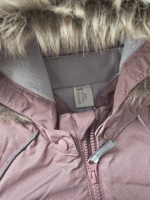 Kombinezon zimowy dla dziewczynki r.80