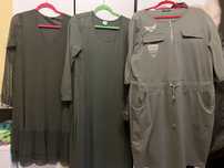 Komplet 3 sukienek  PLUS SIZE khaki 44/46/48