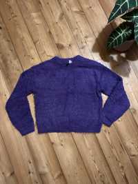 Sweter fioletowy H&M
