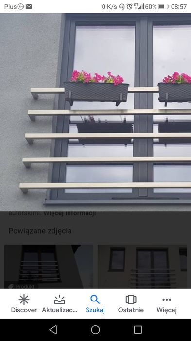 Barierka francuska , balkon francuski aluminiowy