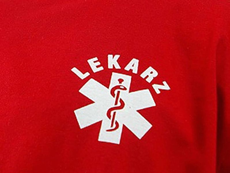Koszulka męska LEKARZ czerwona (S)