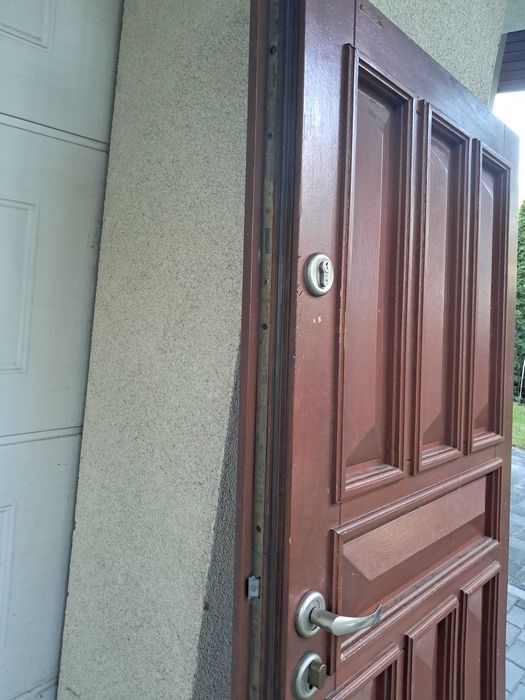 Drewniane skrzydło drzwiowe z demontażu