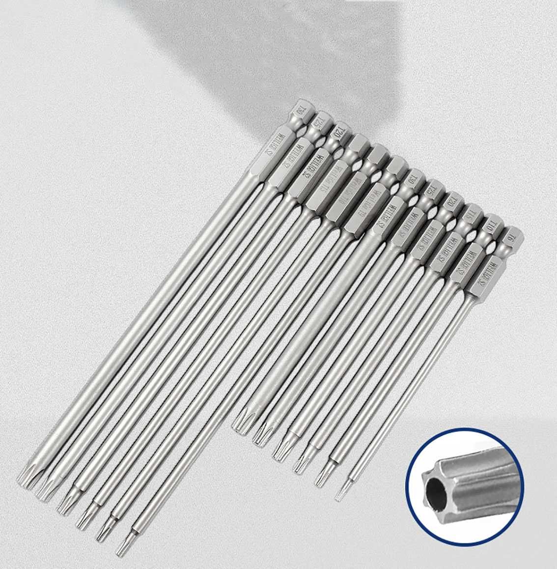 набір біт torx 12 шт 10 см набор бит бита torx біта торкс біта ph pz