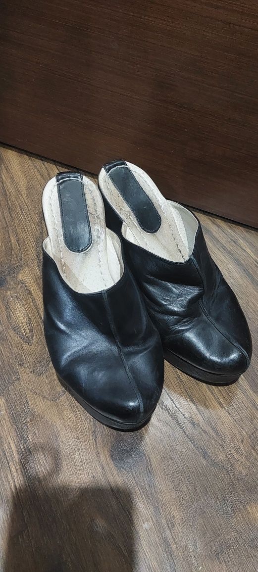 Сабо натуральная кожа