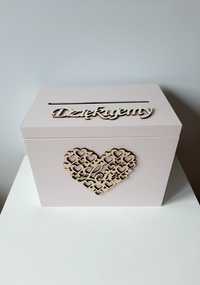 Pudełko na koperty skrzynka na koperty ślub wesele drewniane