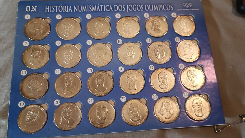 Moedas comemorativas dos jogos Olímpicos