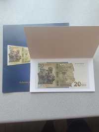 20 zł banknot 2022r. Ochrona polskiej granicy wschodniej UNC folder