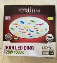 Plafon LED Struhm Kidi Dino 20 W 4000 K biały- NOWY