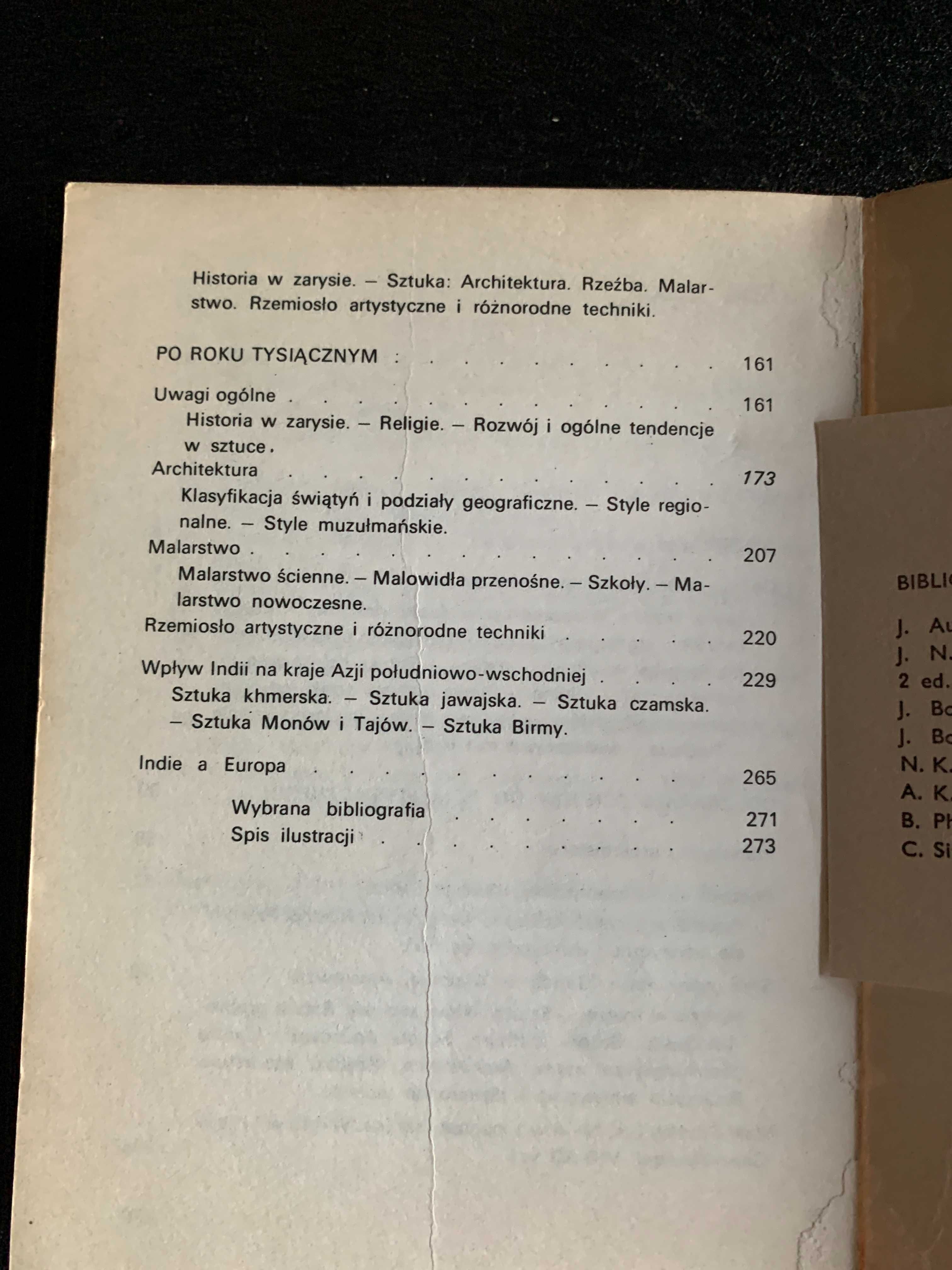 Sztuka Indii Jeannine Auboyer 1975r.
