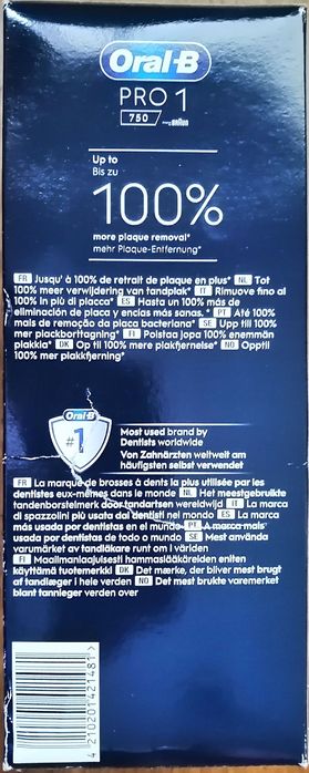 Escova de dentes elétrica Pro Series 1 ORAL-B- nova, 2 anos garantia