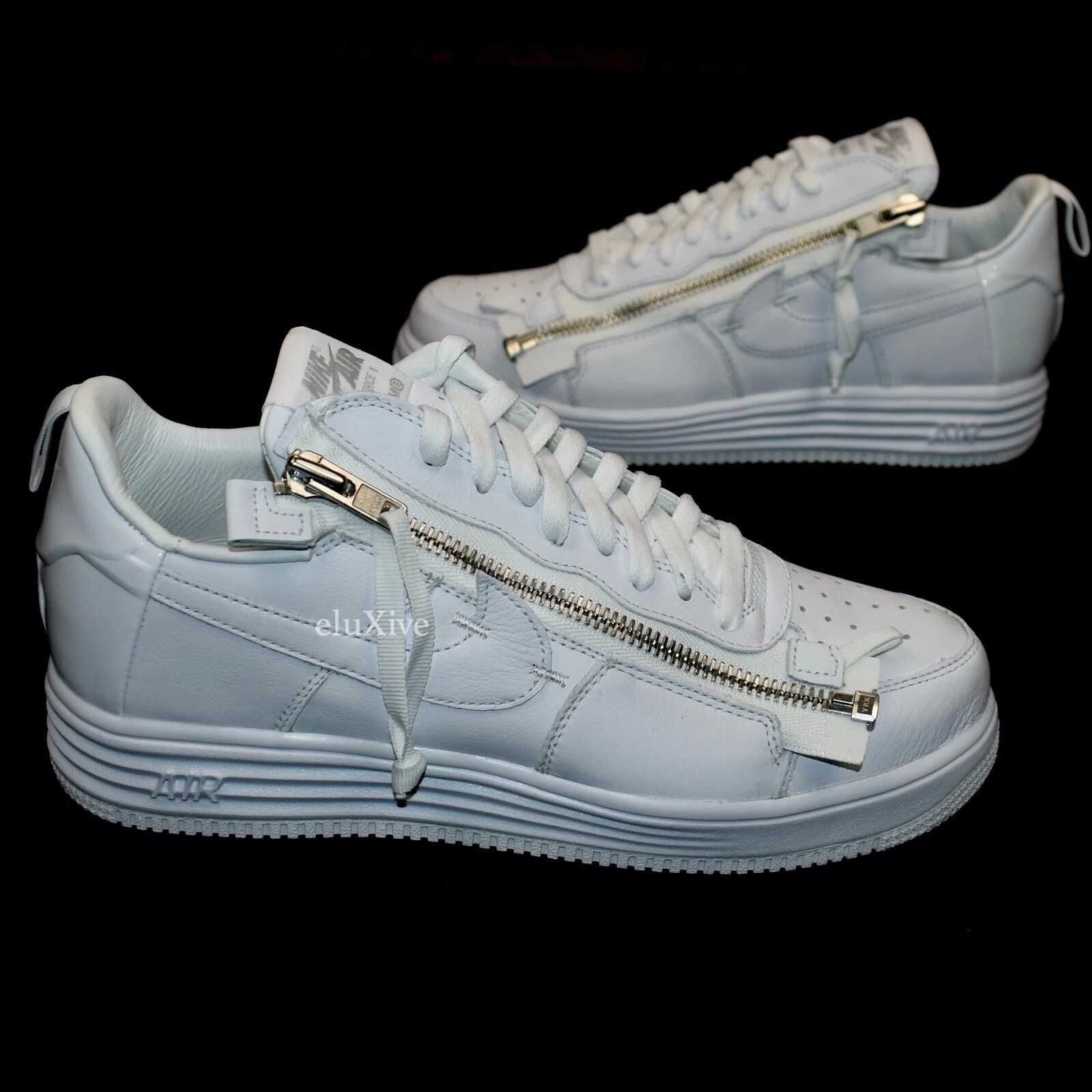 Nike Acronym Air Force 1 Lunar '17 AF-100 White Sneakers Mens