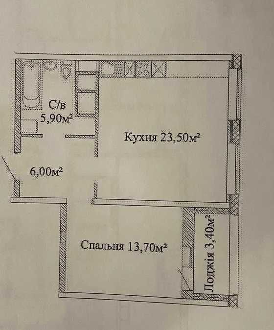 2-х комнатная квартира в сданном, новом доме на Черемушках