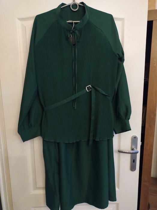 Garsonka komplet butelkowa zieleń 46