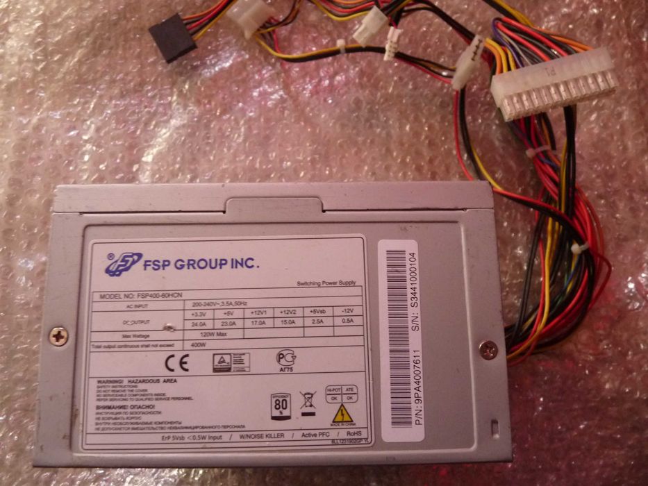 Блок живлення FSP ATX-400-60HCN, 400Вт