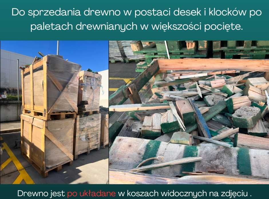 Deski i Klocki po paletach drewnianych