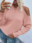 Stylowy sweter z odkrytym ramieniem