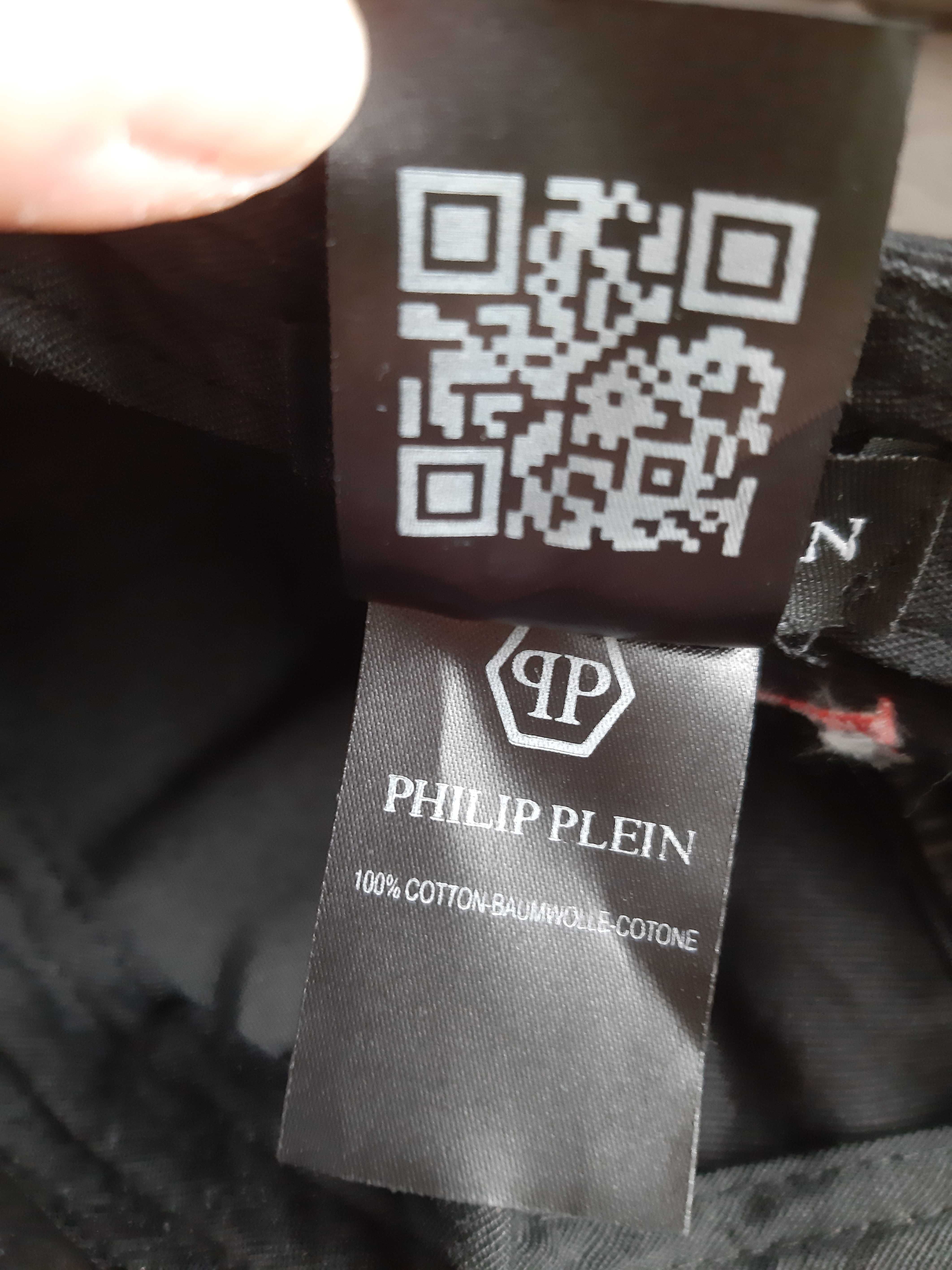 Czapka z daszkiwm Philipp Plein logo czarna nowa