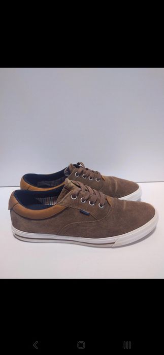 Brązowe skorzane trampki Tommy Hilfiger r40 wkładka 25cm