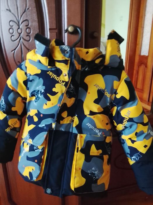 Куртка  Popular дитяча зимова. Розмір 92 Б/в.