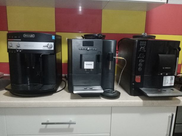 Кофемашины Siemens, Delonghi