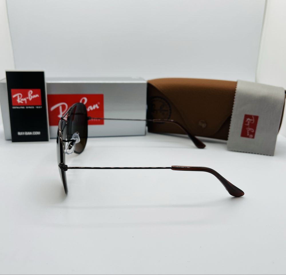 Солнцезащитные очки Ray Ban Aviator 3026 Bronze|Brown 58мм стекло