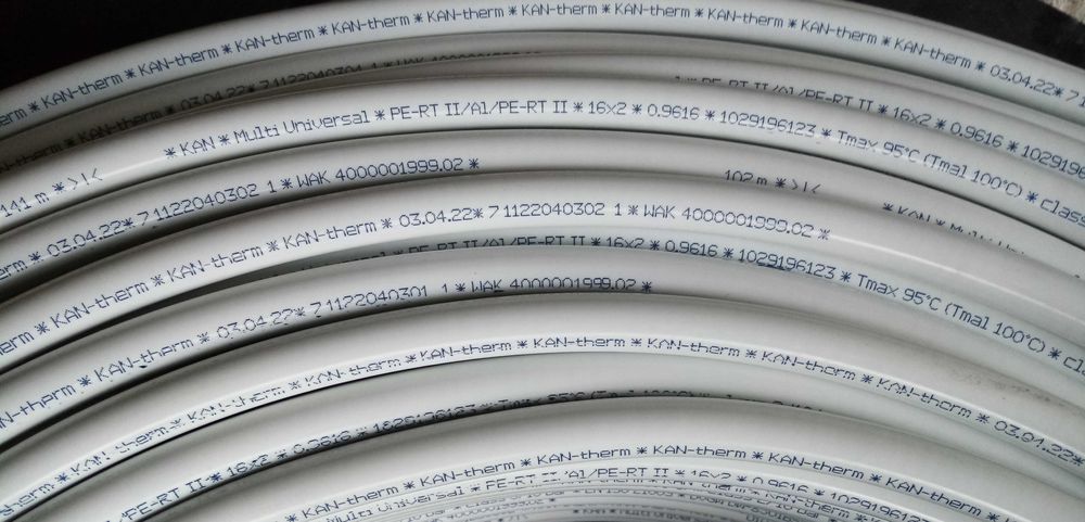 Rura PEX  wielowarstwowa KAN-THERM PERT/AL/PERT 16x2mm, zwój 200m