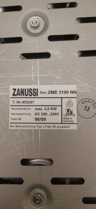 Плита електрична 2 конфорки Zanussi