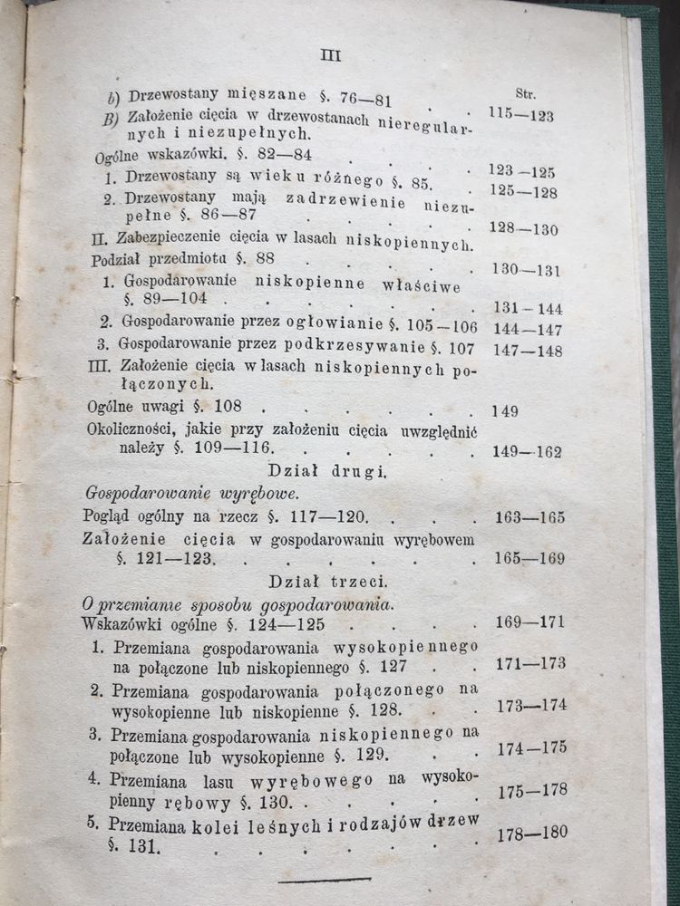 Cięcie użytkowanie lasu Strzelecki Lwów 1874 leśnictwo