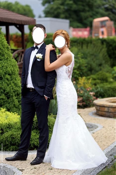 Suknia Ślubna, rybka, syrenka,dopasowana