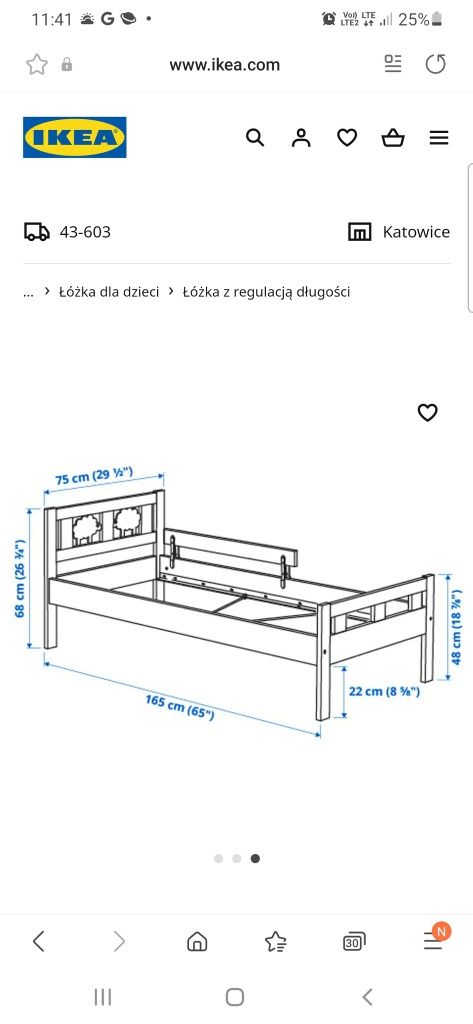 Łóżko dziecięce Ikea