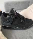 cale czarny Jordany 4 buty meskie obuwie jordan 4 all black sneakers