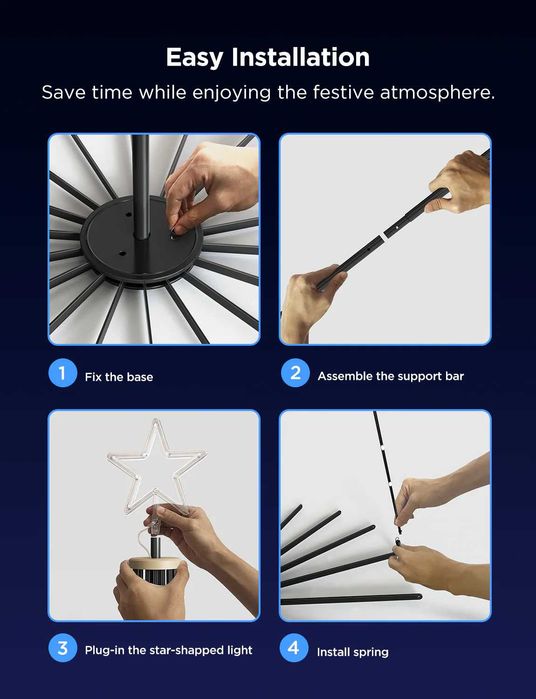 Govee Cone Tree Lights (LED ялинка для дому/вулиці)