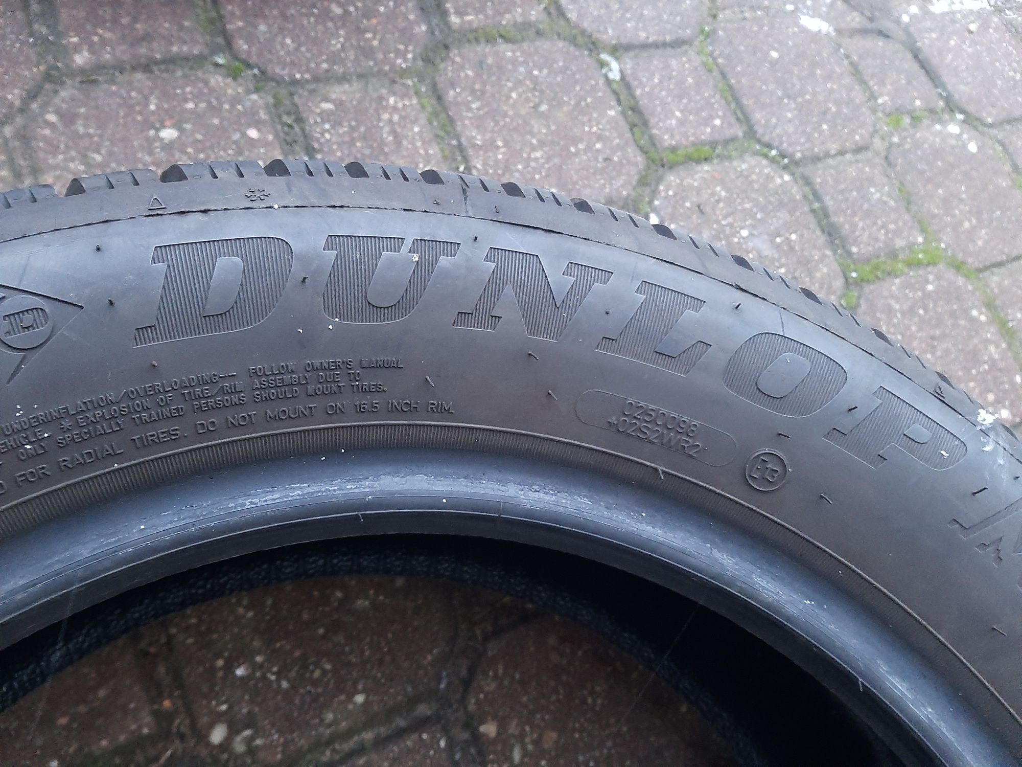 2x Opony zimowe 205/55R16 Dunlop WinterSport 5 / 2023r 8,5mm Jak Nowe