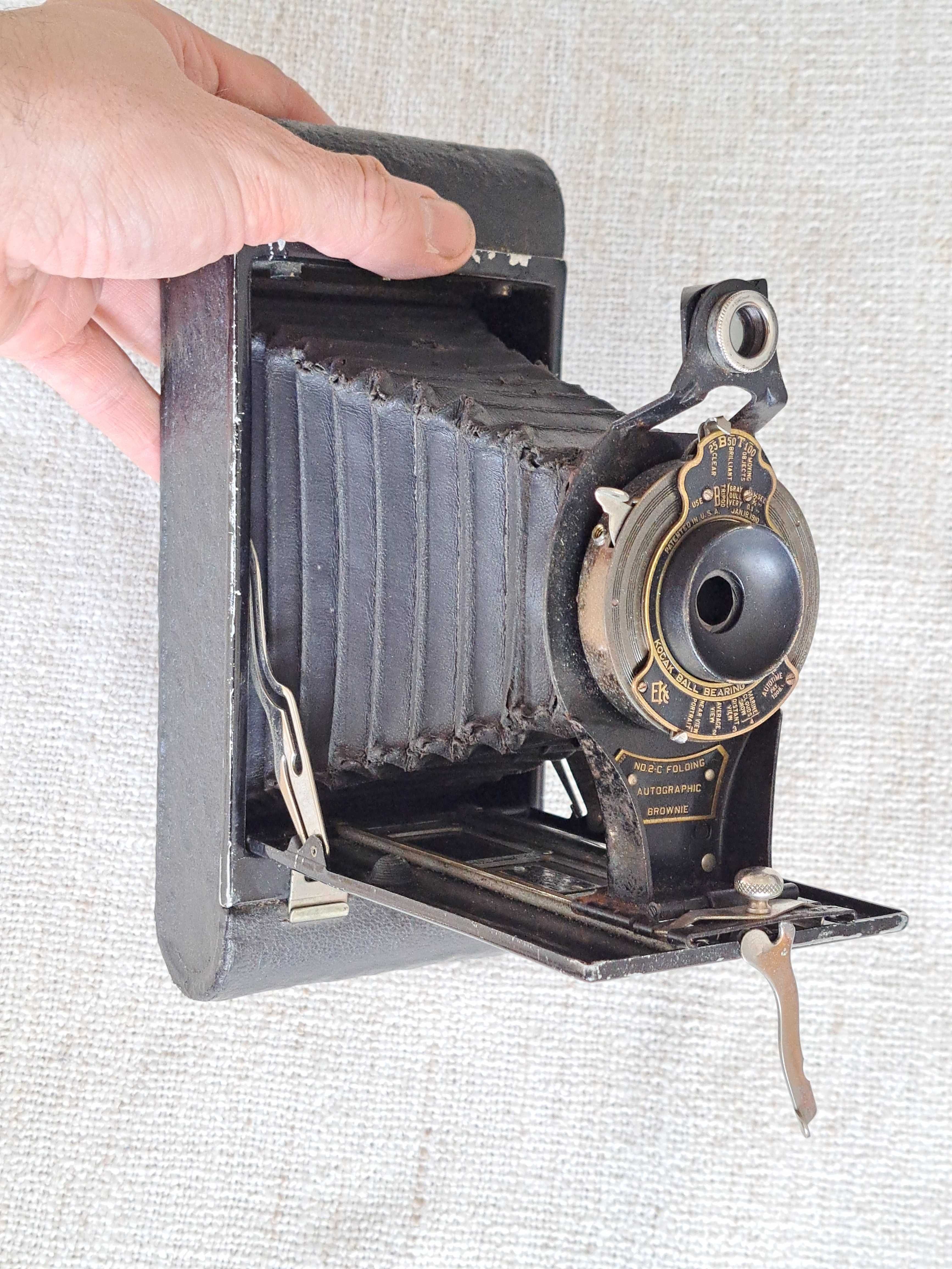 Aparat mieszkowy Kodak No 2-C Autographic Brownie. 1917 rok